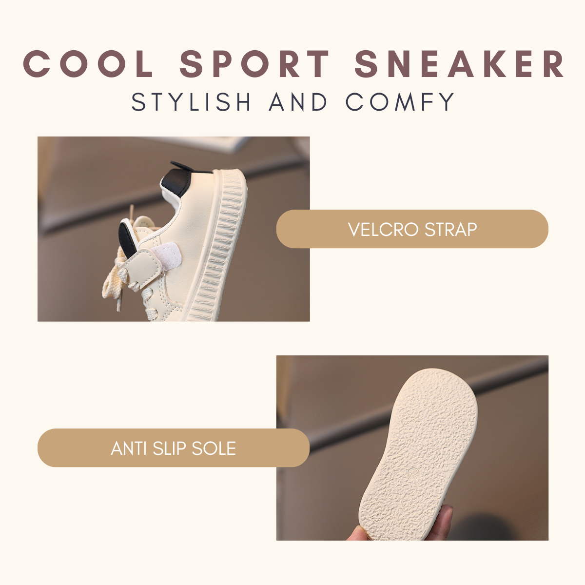 Lil Dash Sport Sneaker Kasut Baby Boy Kids Sport Shoes