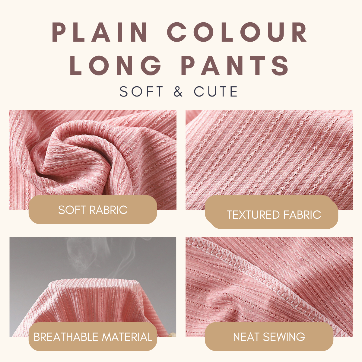 BareBasics Plain Long Pants Seluar Panjang Budak Kids