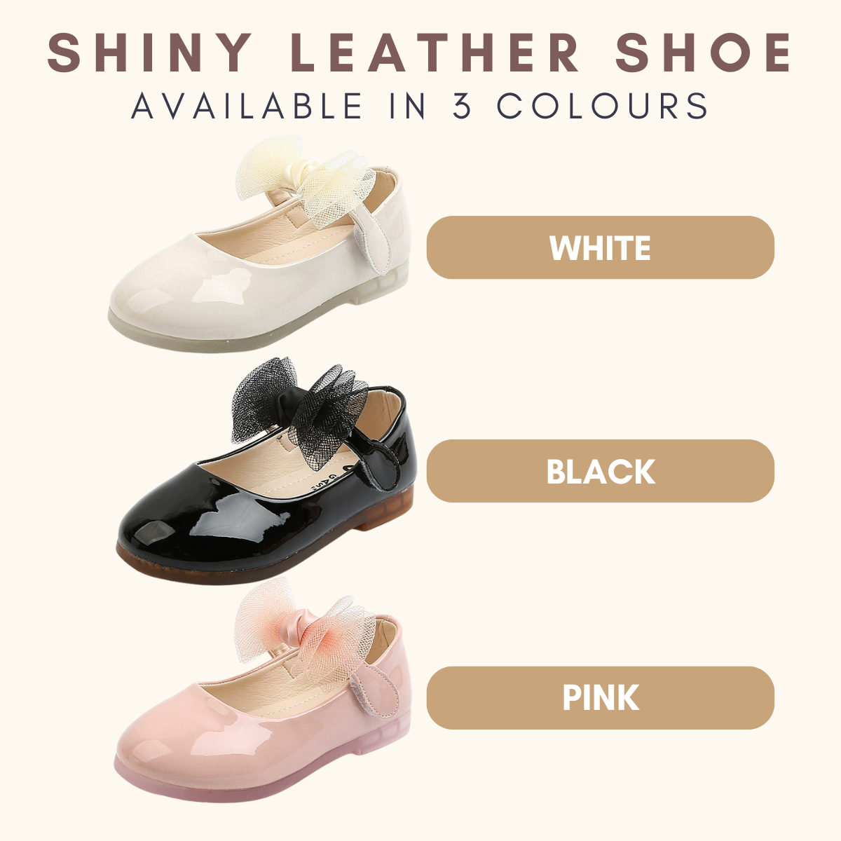 Jelly Bow Steps Shoes Kasut Budak Perempuan