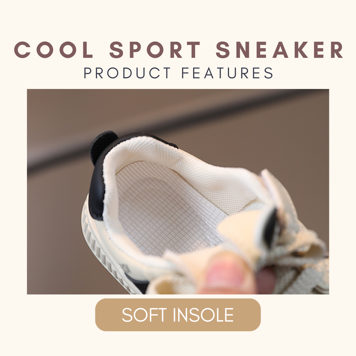Lil Dash Sport Sneaker Kasut Baby Boy Kids Sport Shoes