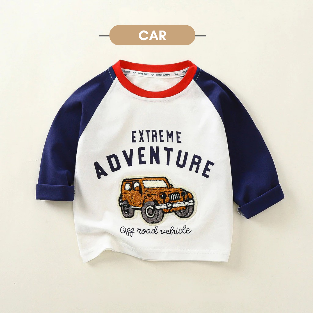 Playfit Cotton Long sleeve with Graphic Baju Budak Lelaki