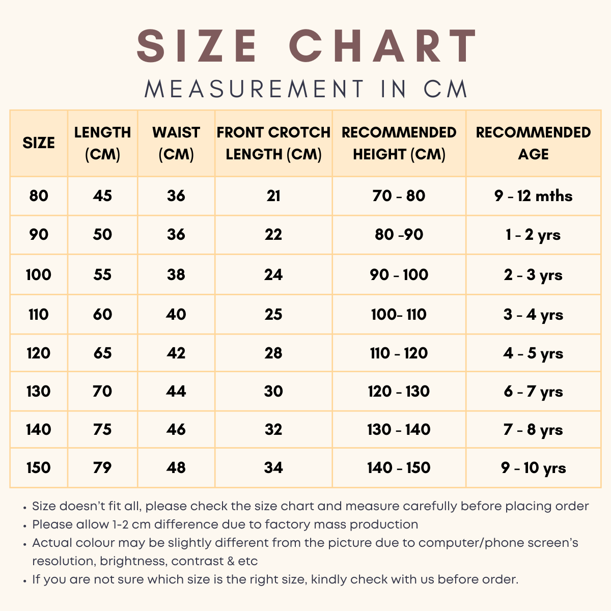 BareBasics Plain Long Pants Seluar Panjang Budak Kids
