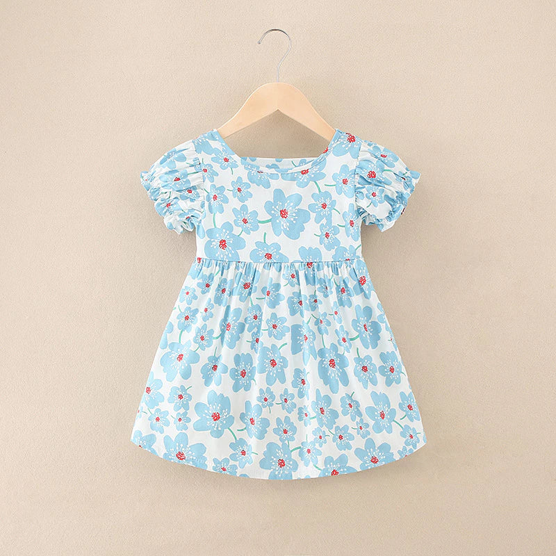 FloraTwirl Dress with U Back Baby Dress Girl Dress Baby