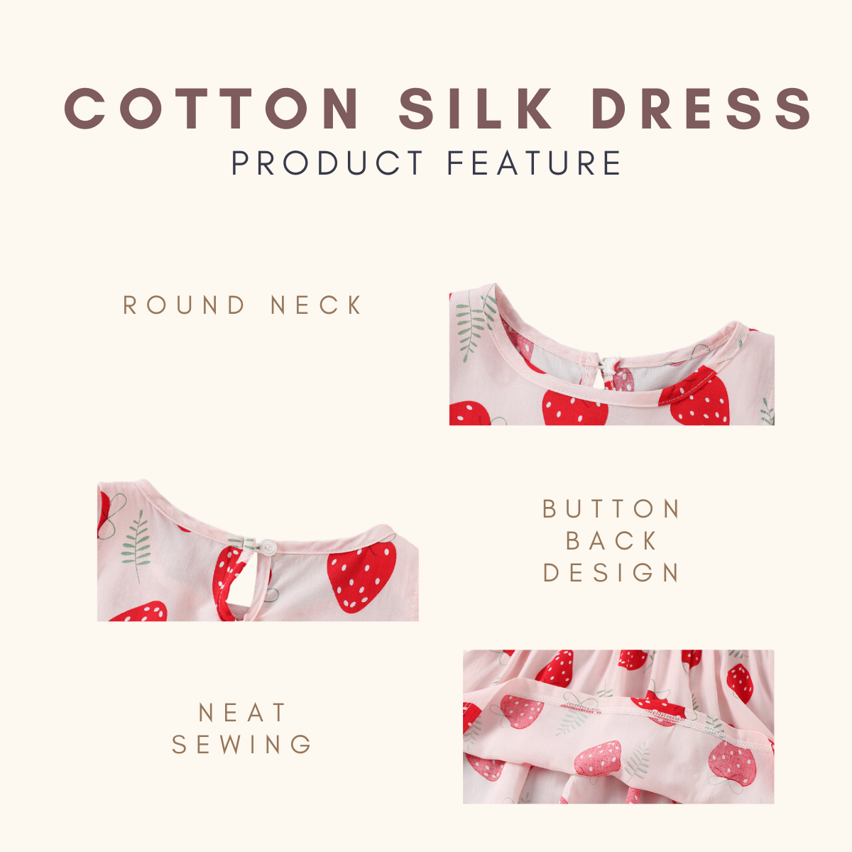 Princess Cotton Silk Dress Dress Budak Kids Girl Dress