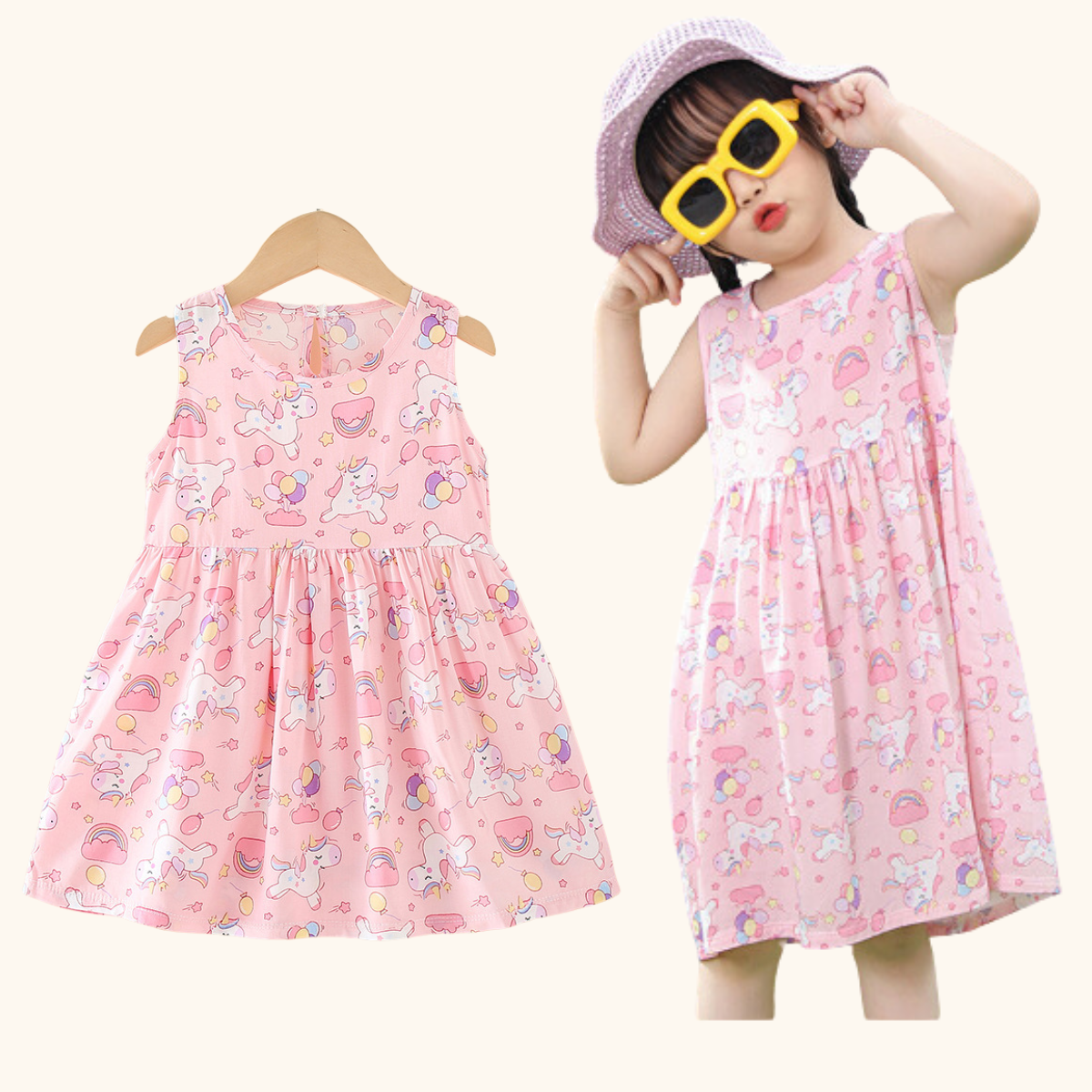 Princess Cotton Silk Dress Dress Budak Kids Girl Dress