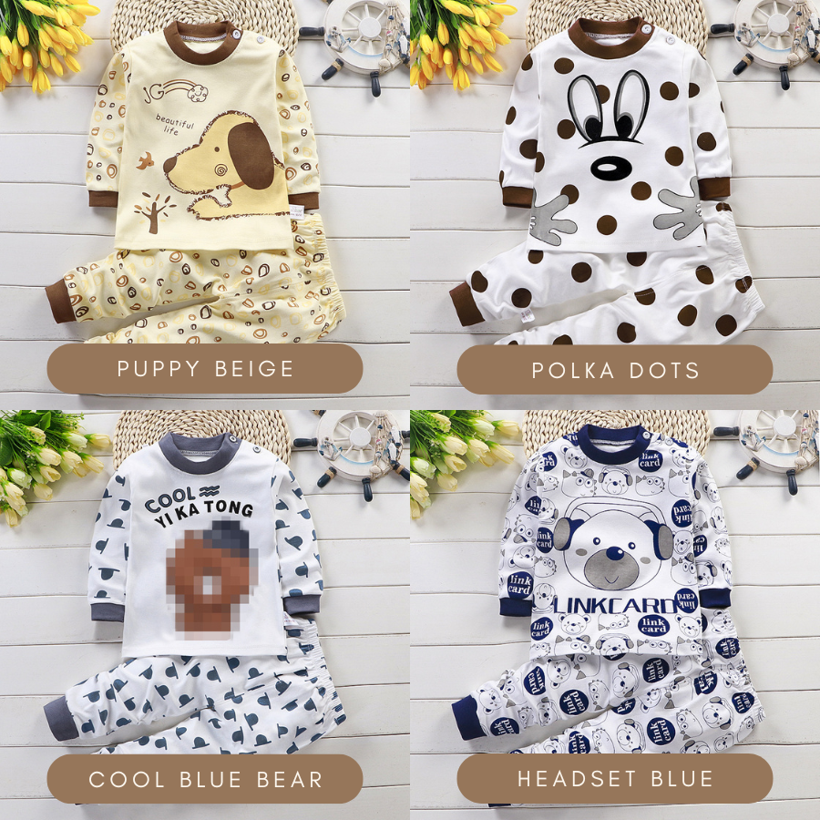 Leo Lullaby Pyjamas Set Baju Tidur Budak LelakiKids Pyjama