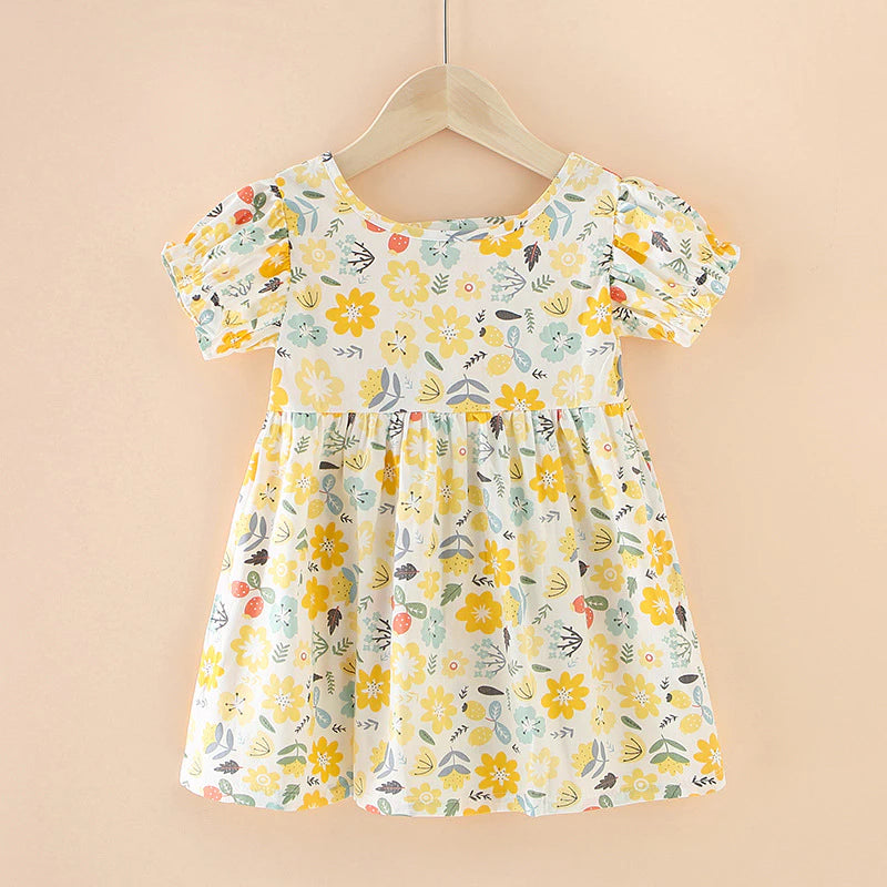 FloraTwirl Dress with U Back Baby Dress Girl Dress Baby