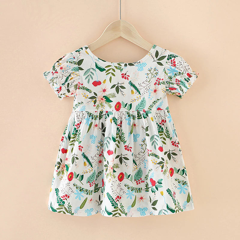 FloraTwirl Dress with U Back Baby Dress Girl Dress Baby