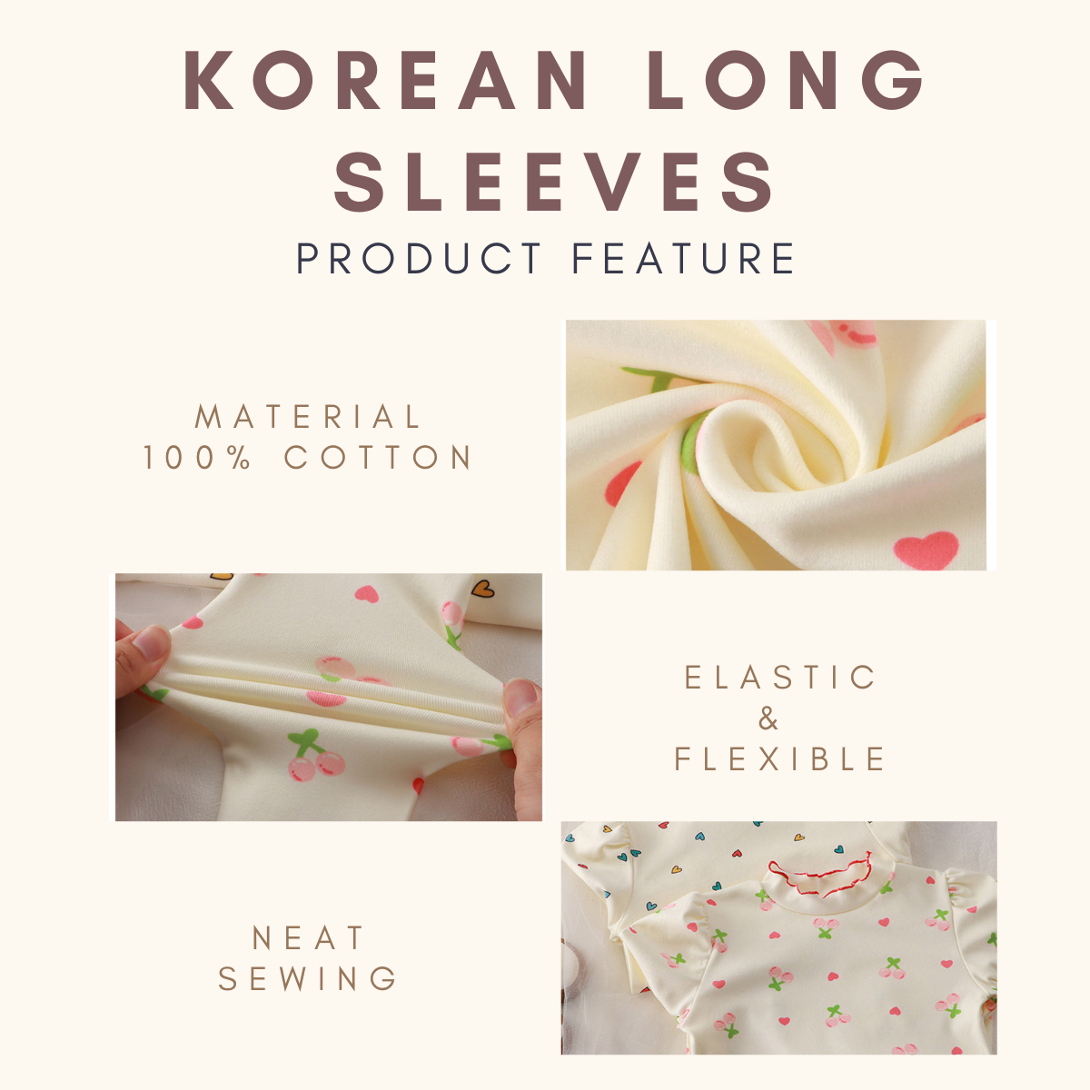 Korean Style Wavy Hem Long Sleeve Kids Blouse Set Kids
