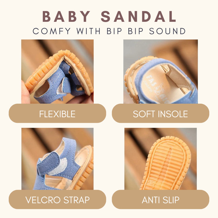 Tootsie Taps Baby Sandal with Sound Kasut Raya Baby Bunyi