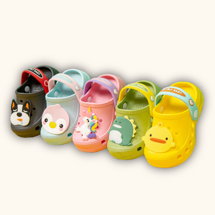 Cheerful Mario Kids Rubber Sandal Kasut Raya Baby Unisex