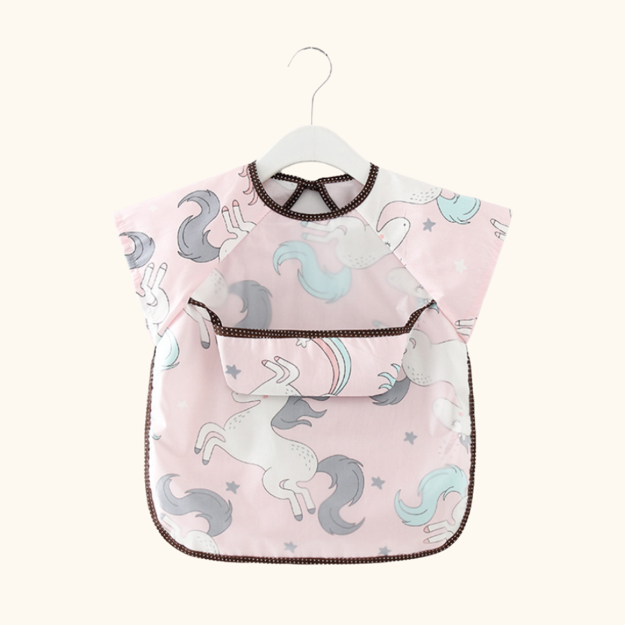 CoolBeep Baby Feeding Bib Shorts Sleeve Baby Bibs