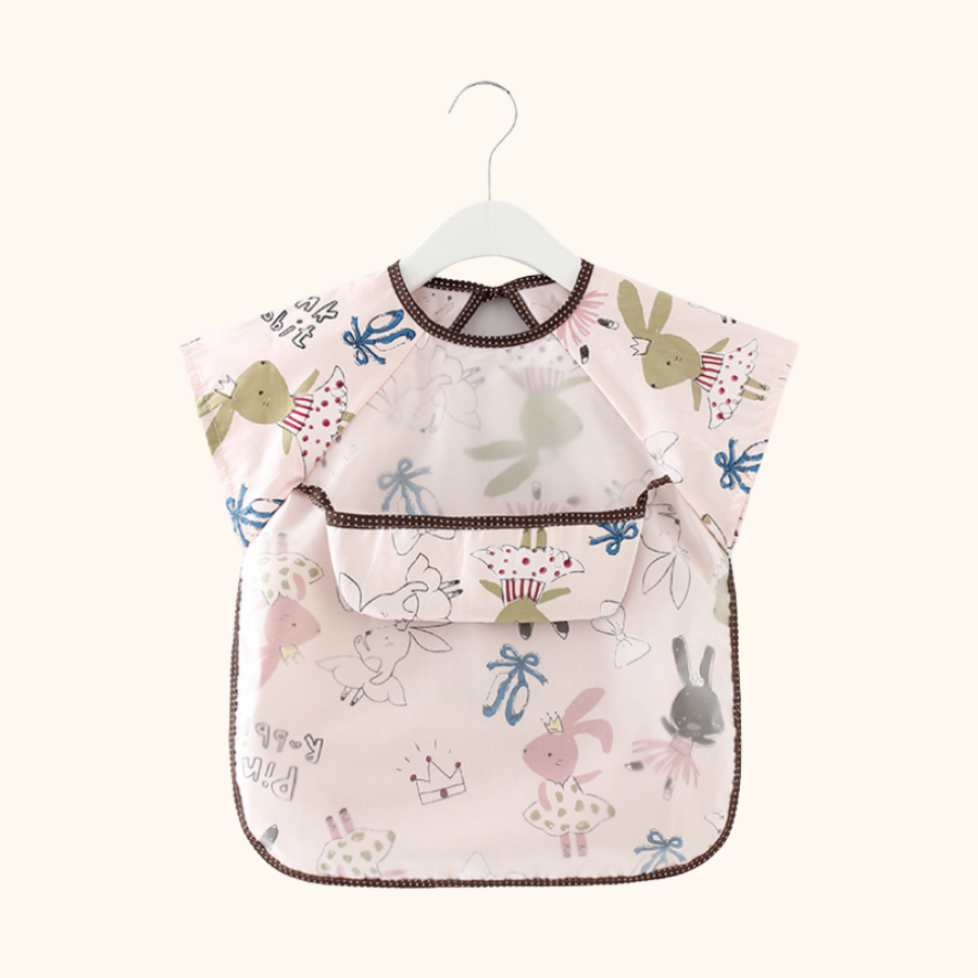 CoolBeep Baby Feeding Bib Shorts Sleeve Baby Bibs
