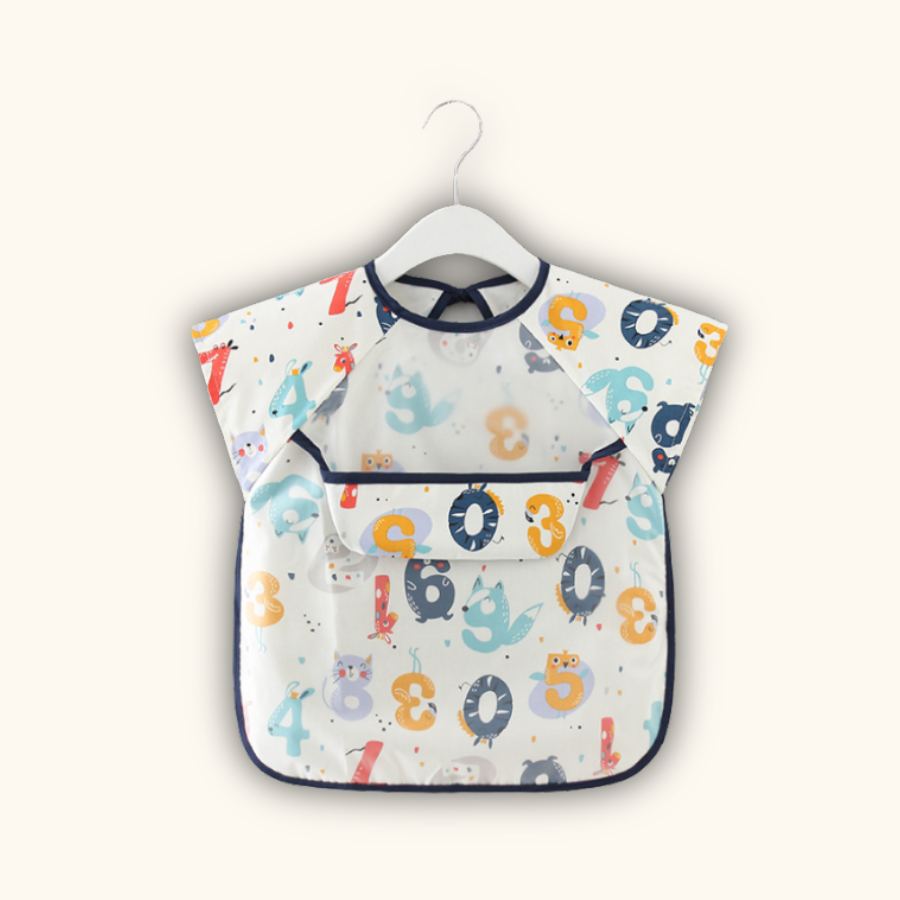 CoolBeep Baby Feeding Bib Shorts Sleeve Baby Bibs