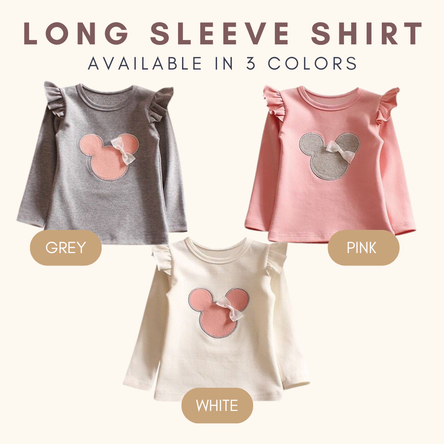 Mini Flare Long Sleeve Shirt Baju Raya Budak Perempuan