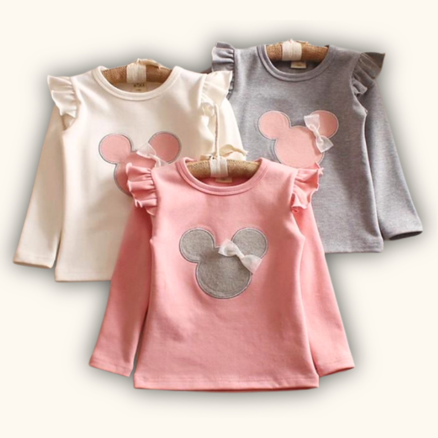 Mini Flare Long Sleeve Shirt Baju Raya Budak Perempuan