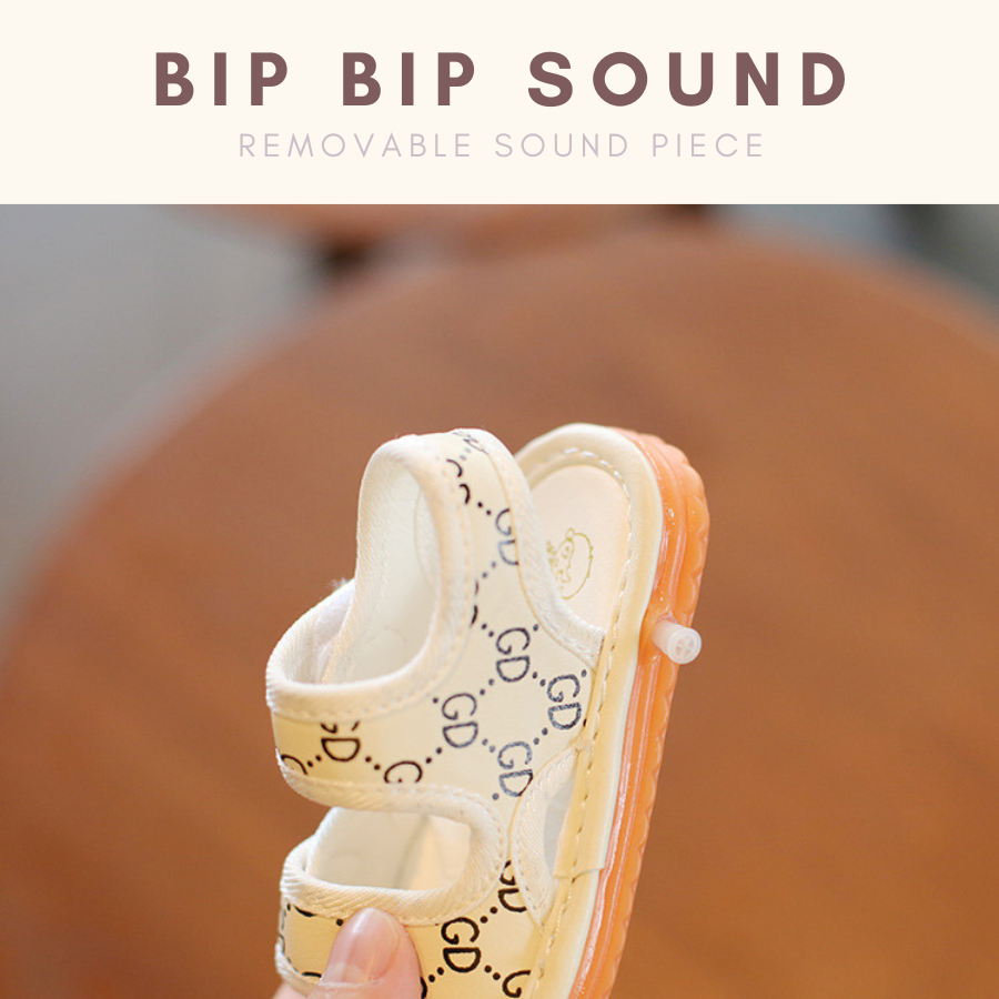 PeepToe Baby Sandal with Sound Kasut Raya Baby Boy Bunyi
