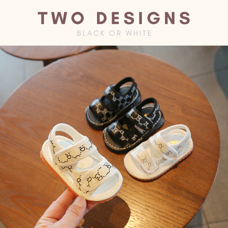 PeepToe Baby Sandal with Sound Kasut Raya Baby Boy Bunyi