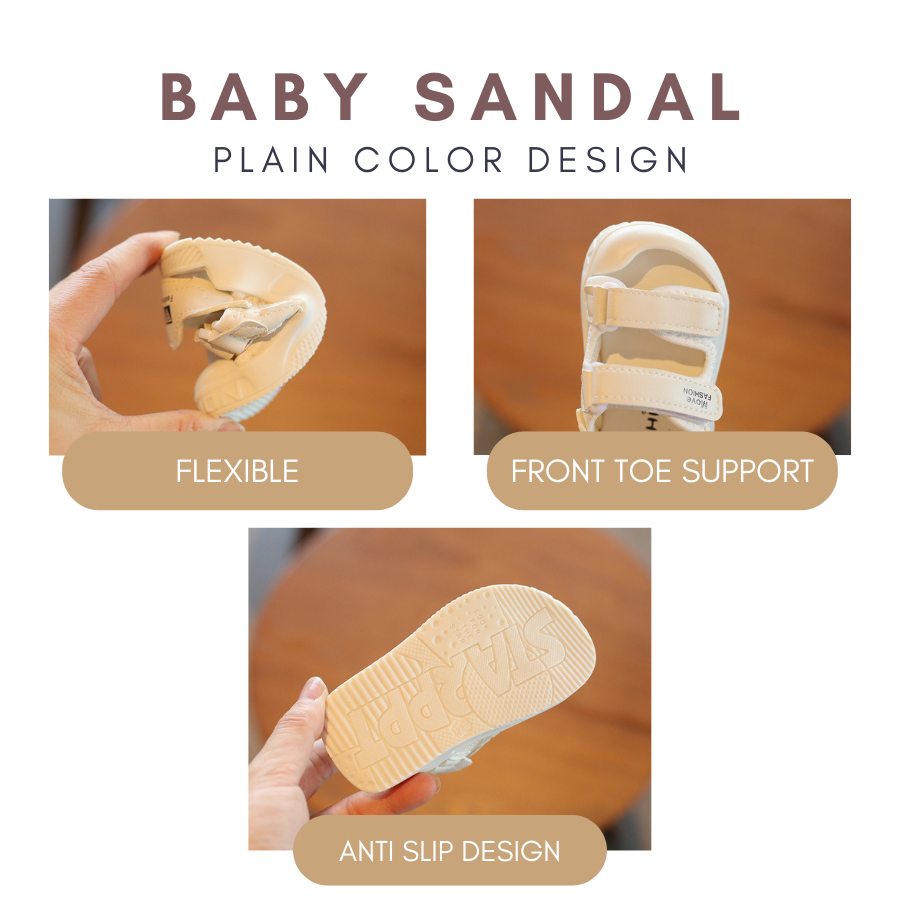 Snuggle Step Baby Shoes Kasut Raya Baby Unisex Kids Sandal