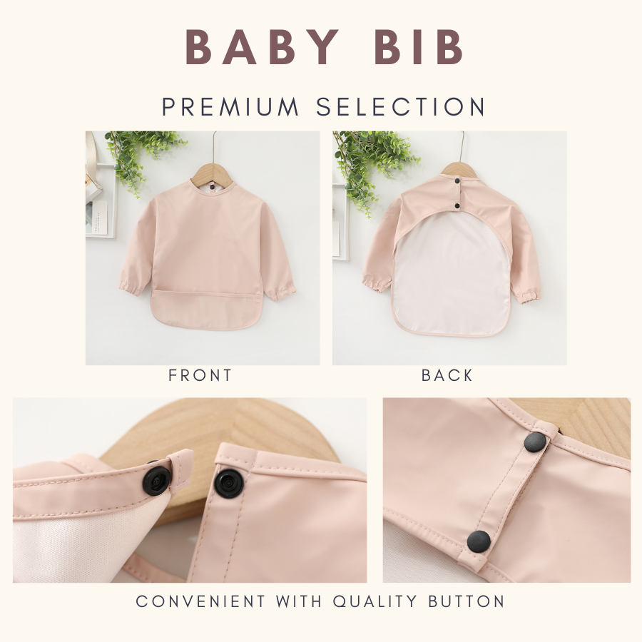 Premium Bib Long Sleeve Baby Feeding Bib