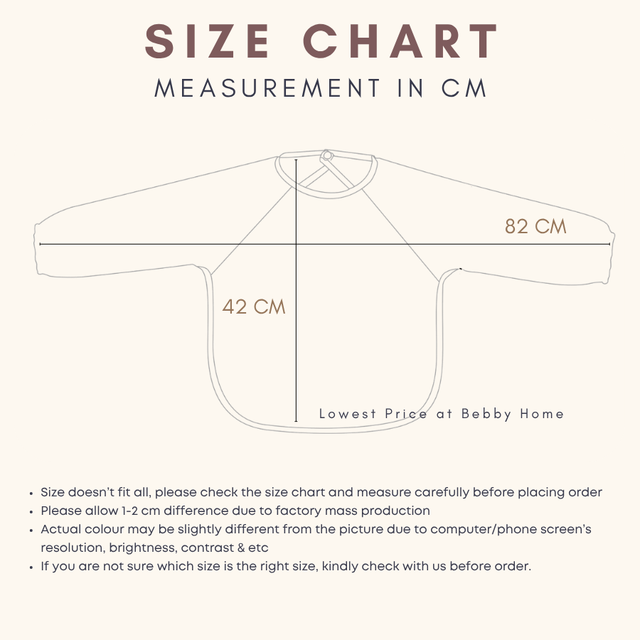Premium Bib Long Sleeve Baby Feeding Bib