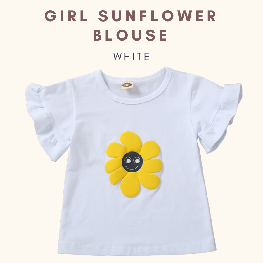 Sunflower Kids Girl Tshirt Tshirt Baby Girl Perempuan