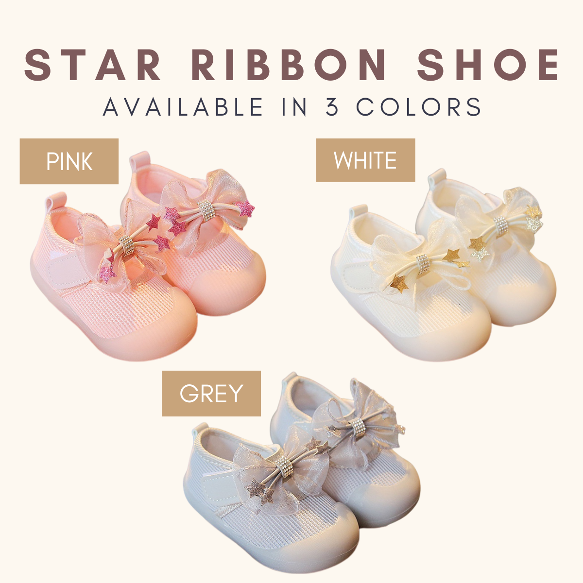 Tutu Cute Ribbon Stars Baby Shoes Baby Shoes Girl Kids