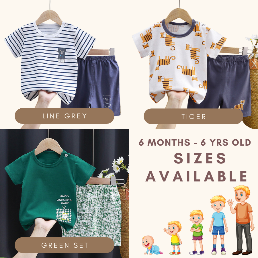KickMax Clothes Set Baju Budak Lelaki