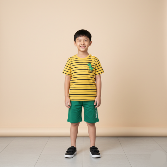 KickMax Clothes Set Baju Budak Lelaki