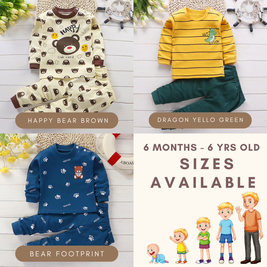 Leo Lullaby Pyjamas Set Baju Tidur Budak LelakiKids Pyjama