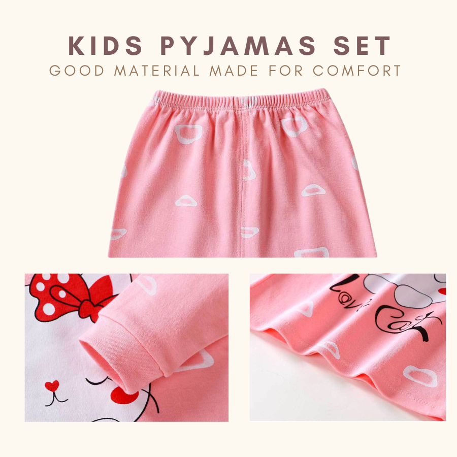 Luna Lullaby Pyjamas Set Baju Tidur Baby Girl Kids Girl