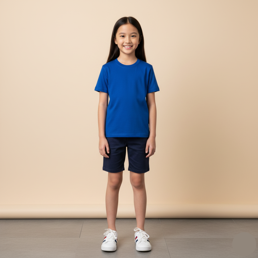 Lil Wear Cotton Plain Tshirt Tshirt Budak Perempuan