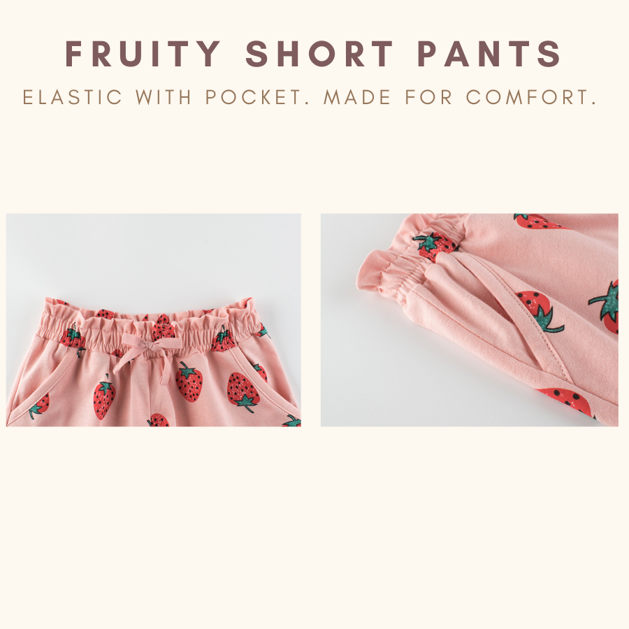 Fruitty Girl Short Pants Seluar Pendek Budak Kids Shorts