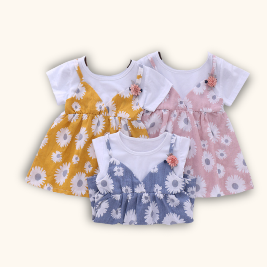 Springlet Dress Dress Budak Kids Girl Dress One Piece