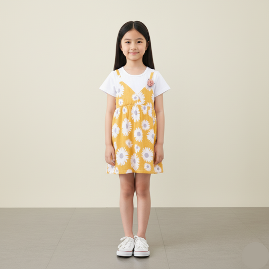 Springlet Dress Dress Budak Kids Girl Dress One Piece