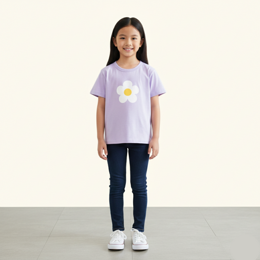 Flower Tee Top Clothes Fun Design Kids Tshirt