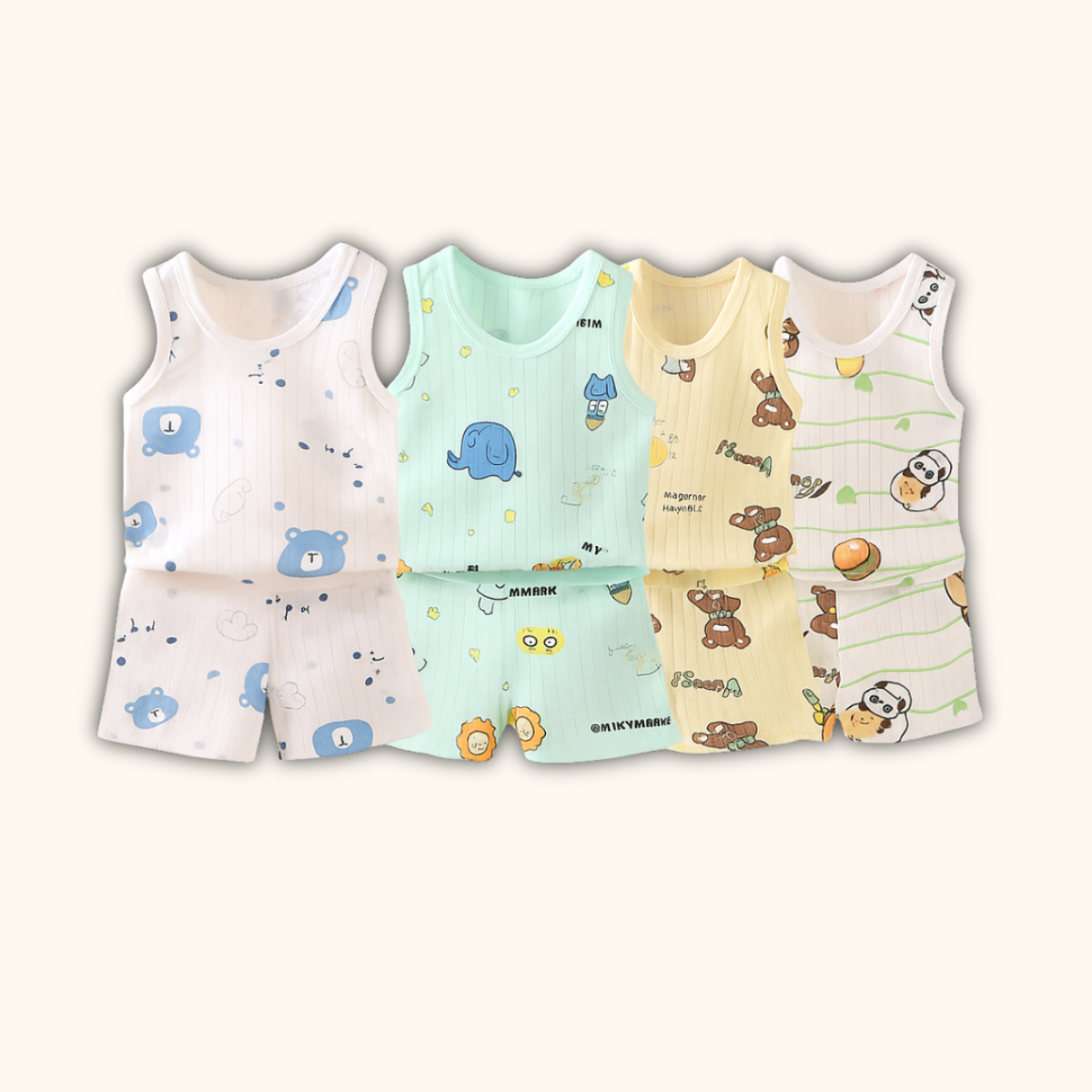 Sunny Singlet Clothes Set Baby Clothes Kids Baju Budak