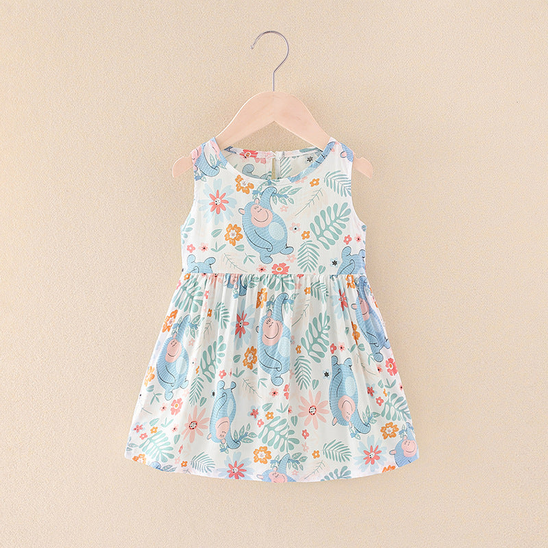 Princess Cotton Silk Dress Dress Budak Kids Girl Dress