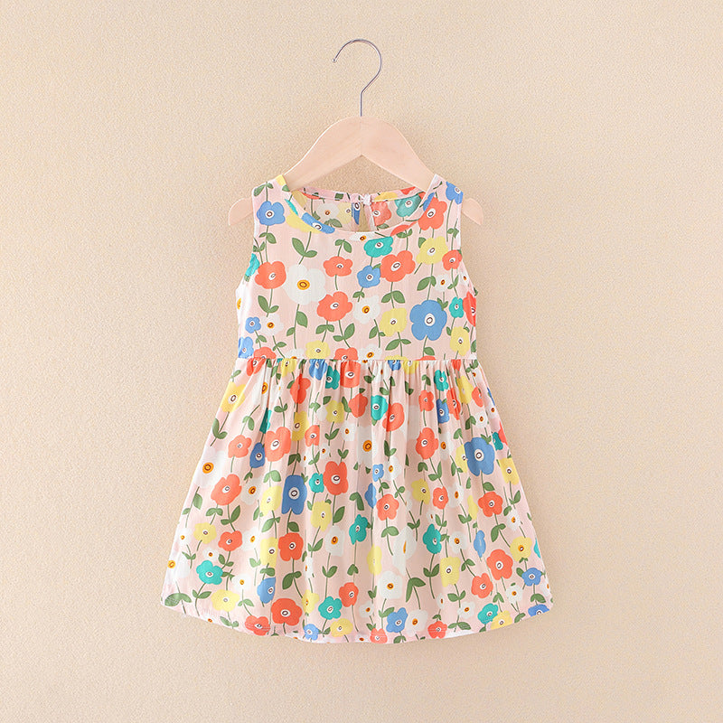 Princess Cotton Silk Dress Dress Budak Kids Girl Dress