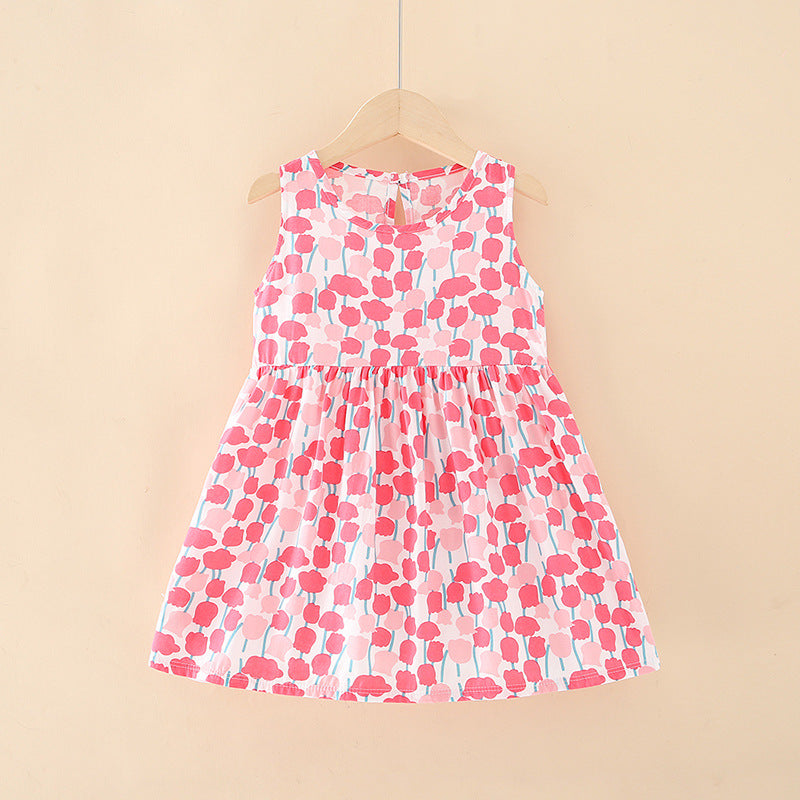 Princess Cotton Silk Dress Dress Budak Kids Girl Dress