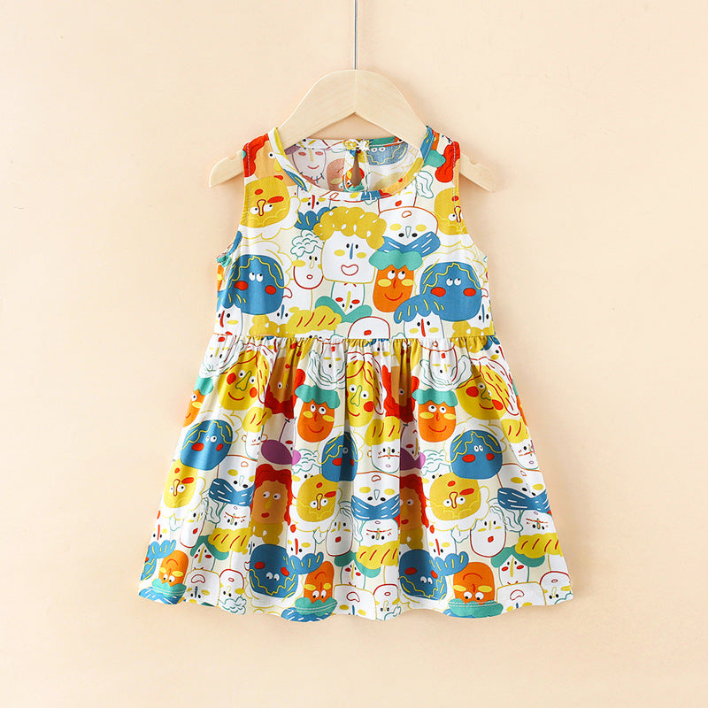 Princess Cotton Silk Dress Dress Budak Kids Girl Dress