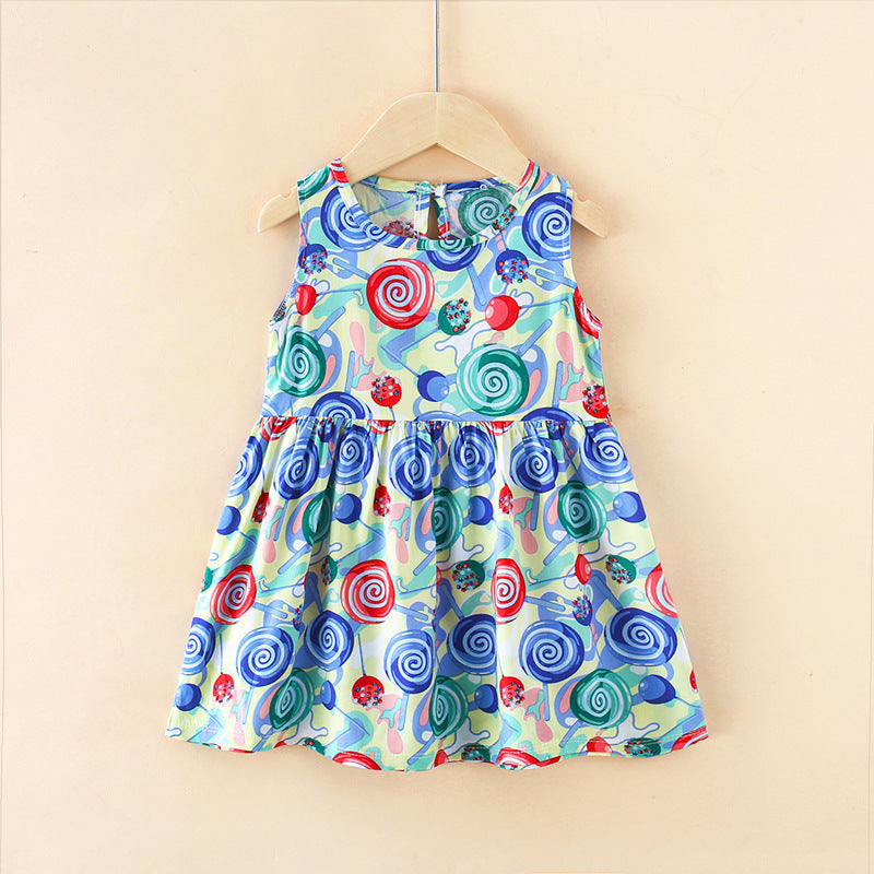 Princess Cotton Silk Dress Dress Budak Kids Girl Dress