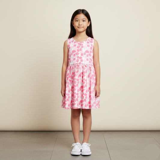 Princess Cotton Silk Dress Dress Budak Kids Girl Dress