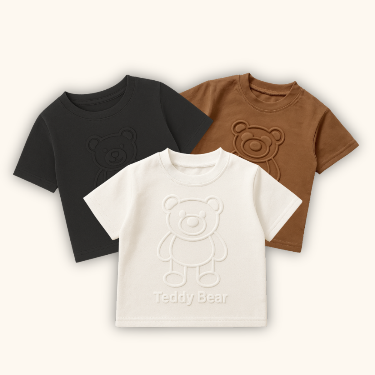 Teddy Bear Boy Tshirt Baju Raya Budak Lelaki Boy Kids