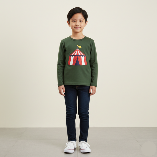Casual Long Sleeve Shirt Long Sleeve Boy Kids Baju Raya
