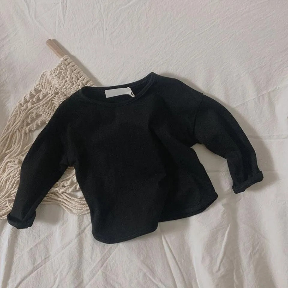 Pokopoko Plain Long Sleeve Tshirt Baju Raya Budak Lengan
