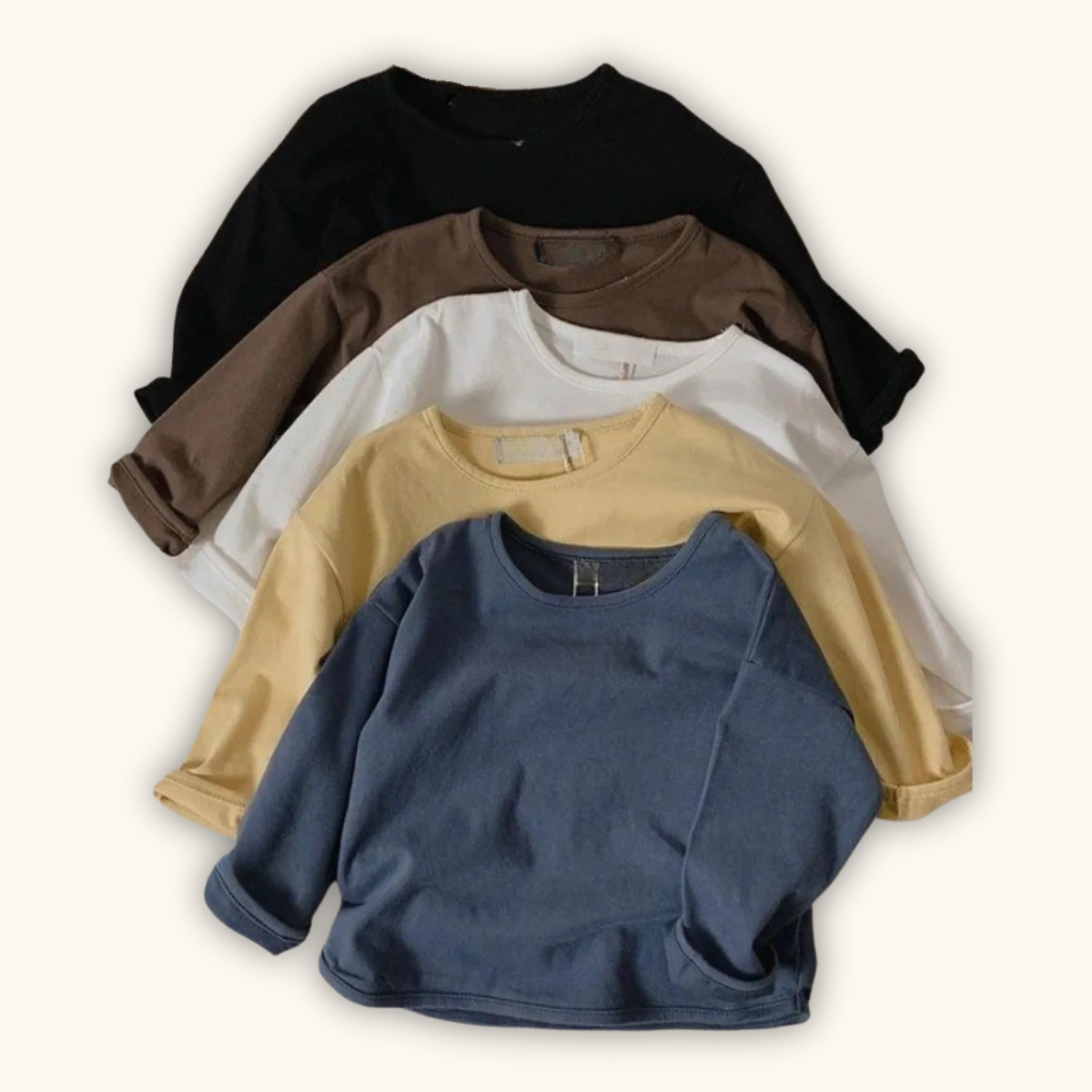 Pokopoko Plain Long Sleeve Tshirt Baju Raya Budak Lengan