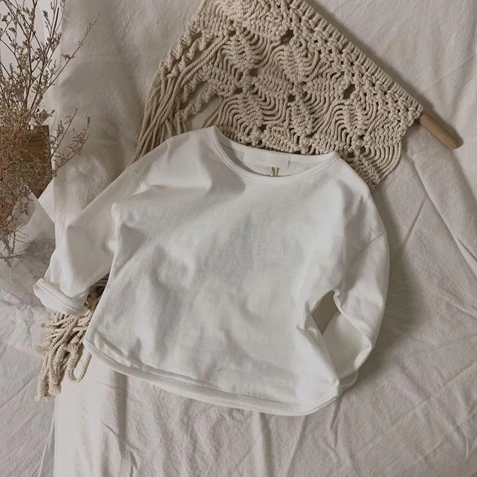 Pokopoko Plain Long Sleeve Tshirt Baju Raya Budak Lengan