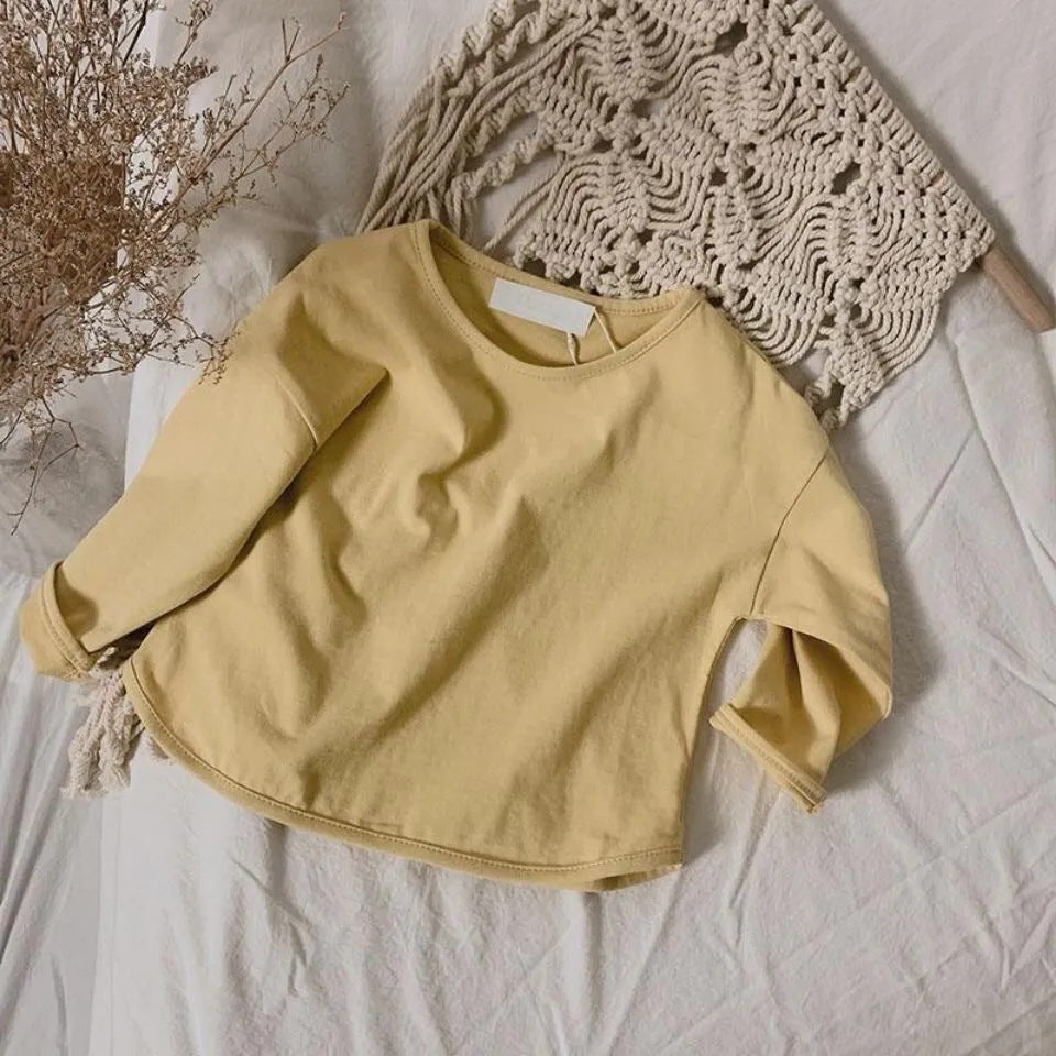 Pokopoko Plain Long Sleeve Tshirt Baju Raya Budak Lengan