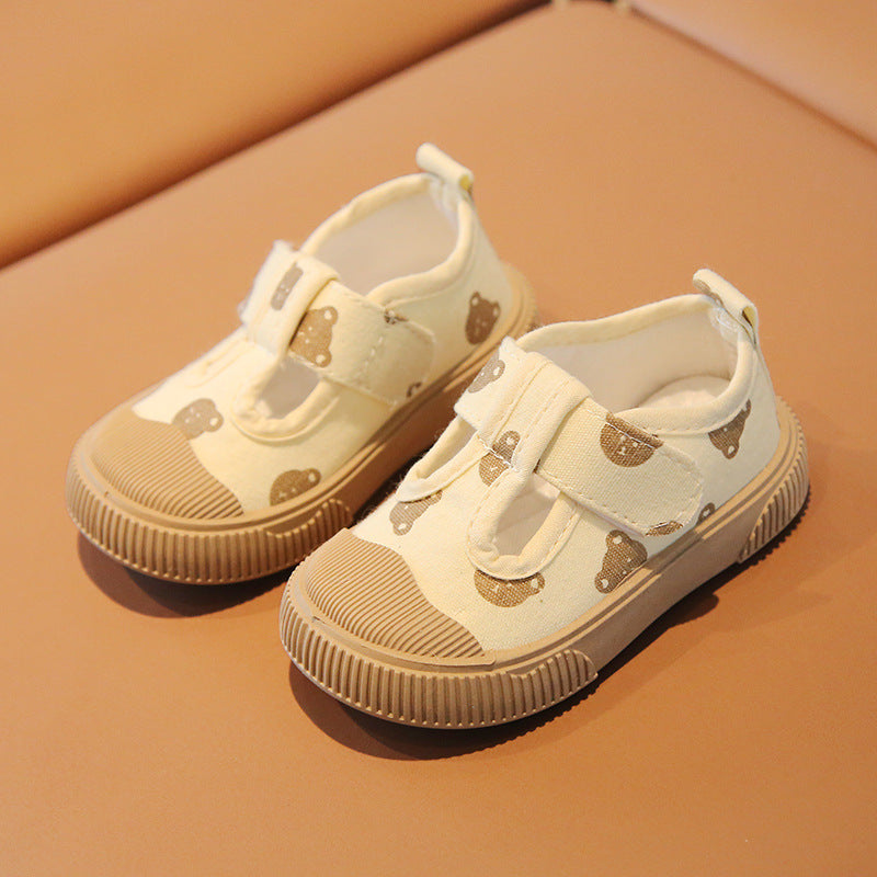 Baby Bear Solid Anti Slip Sneaker Kasut Raya Baby Boy
